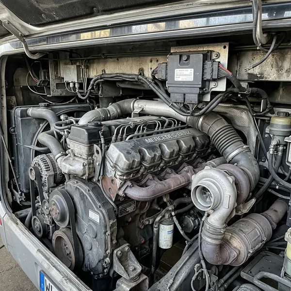 Motor 906 6 Cil. Electrónico + ECU + Turbo + Caja Auto - Desarmaduría Panchito Temuco