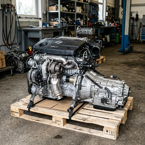Motor IS23 Diésel + Transmisión Automática - Desarmaduría Panchito Temuco